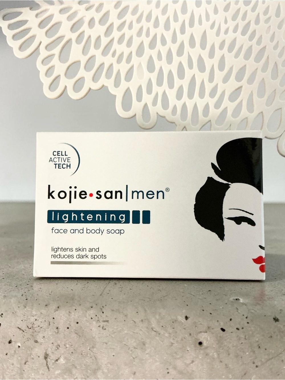 Kojie San Men Lightening Face & Body Soap – White